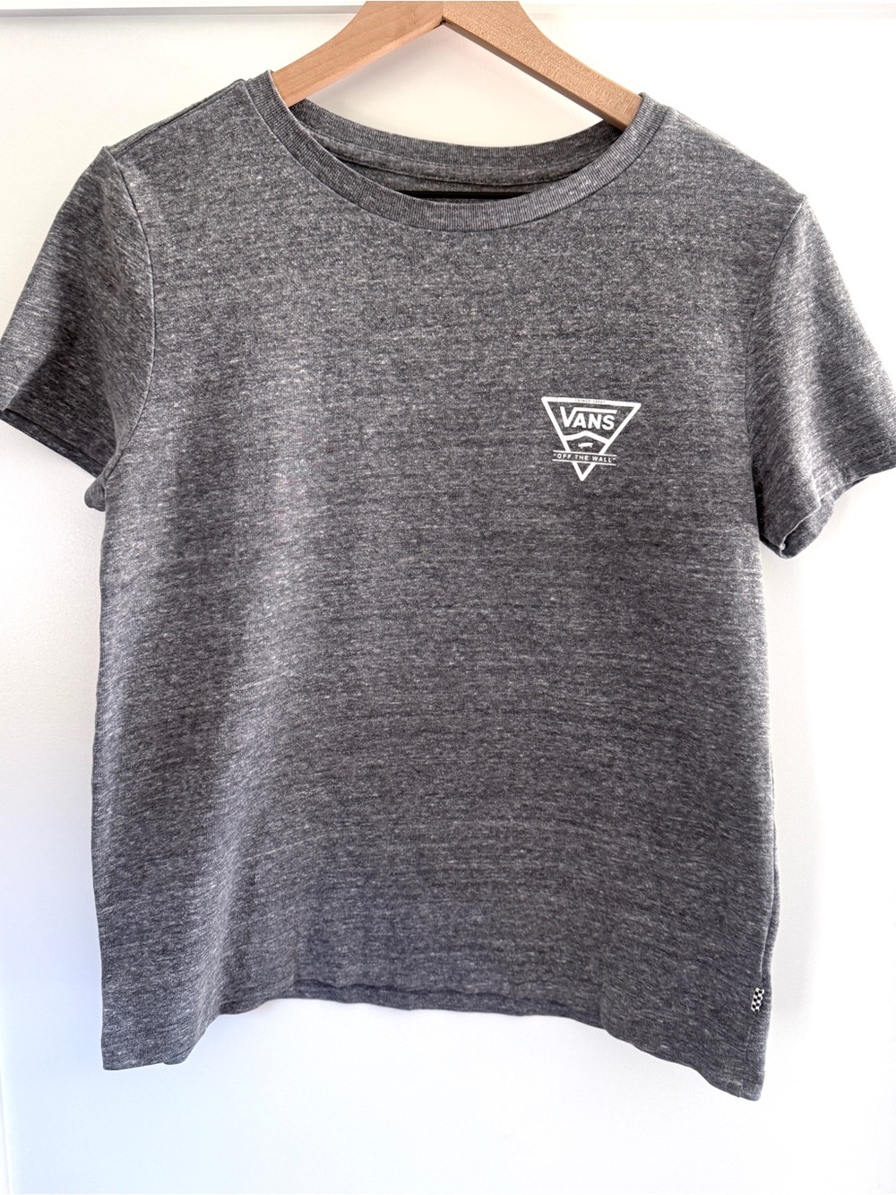 Vans Off The Wall Graphic Tee Women’s Gray Short Sleeve T-Shirt Size Medium